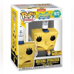 NWT Funko Mocking SpongeBob 1672 SpongeBob SquarePants Hot Topic Exclusive Pop